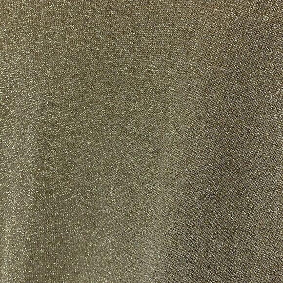 Vintage Lisa Originals Gold Metallic Lacy Crochet Open Front Vest Size L - Picture 11 of 11